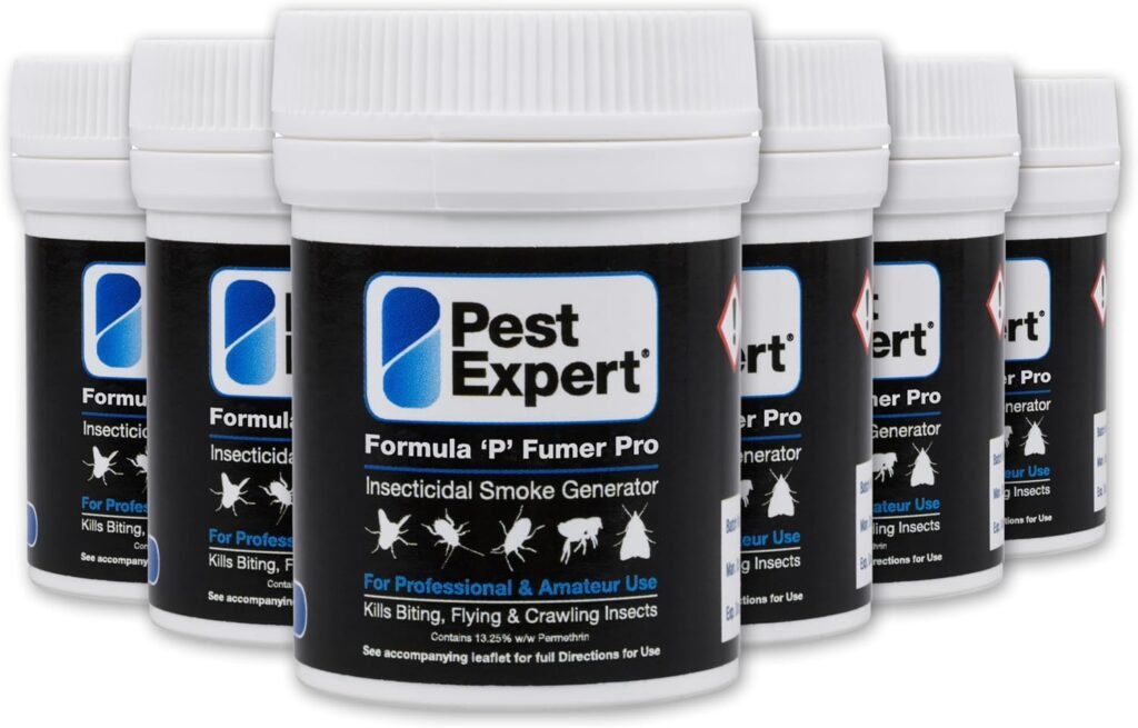 Pest Expert Flea & Cluster Fly Smoke Bombs – 6 x 7g, Covers 240m³, Professional-Strength Home Flea Treatment Foggers