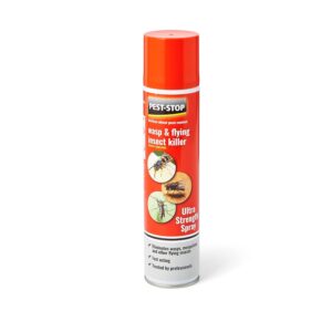 Pest-Stop Wasp & Fly Killer Spray 300ml – Fast-Acting Indoor Insect Control for Wasps, Flies & Mosquitoes, Low Odour