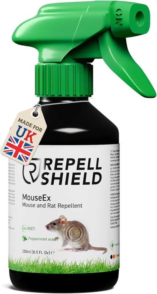 RepellShield Rat & Mouse Repellent Spray – 250ml | Peppermint Oil, Pet & Family Safe