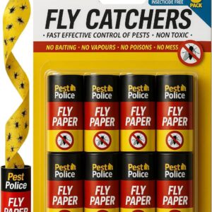 JKGยฎ Sticky Fly Traps โ 8 Pack | Super Sticky Insect Catcher Strips for Indoor & Outdoor Use