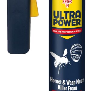 Zero In Ultra Power Wasp & Hornet Nest Killer Foam – 600ml | 4m Range, Indoor & Outdoor Use