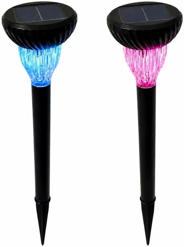 Solar Ultrasonic Pest Repeller Outdoor Animal Deterrent – Colour-Changing LED Garden Stakes for Rats, Cats, Moles, Foxes & Mice