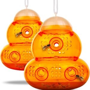 2-Pack Reusable Wasp Traps for Yellow Jackets and Hornets