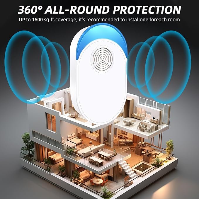 Ultrasonic Mice & Rat Repeller (4-Pack) – Plug-In Rodent & Bug Control - Image 4