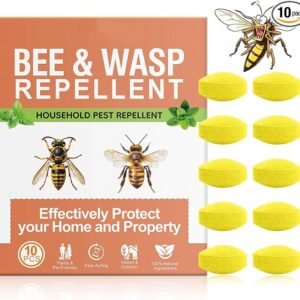 10-Pack Outdoor Wasp and Bee Repellent Deterrents